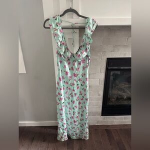 Zara Mint Green Floral Dress